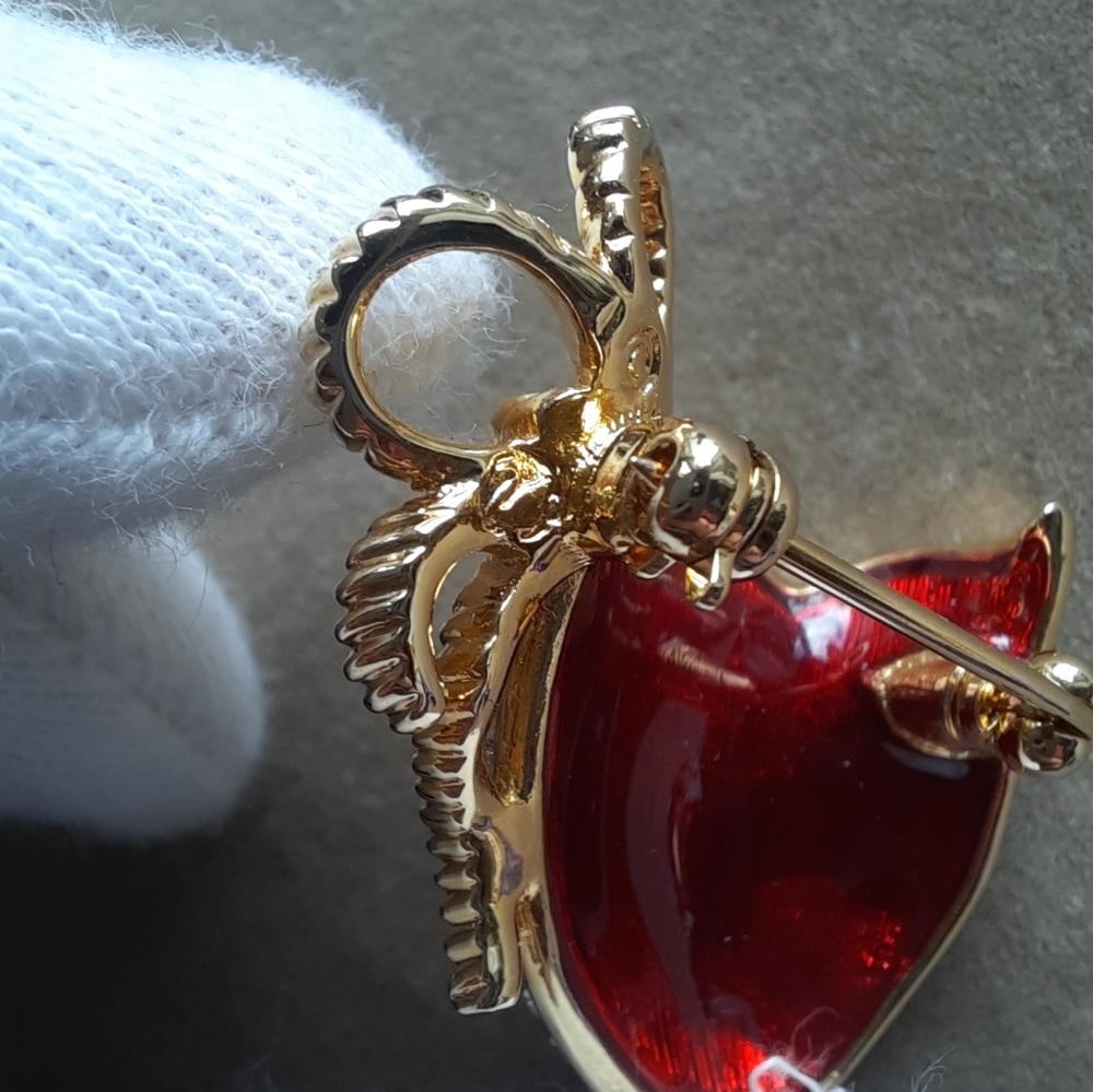 Signed SWAROVSKI Pave La Scala Theatre Mask Brooch - Picture 4 of 5